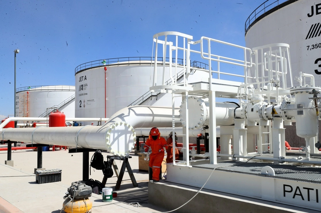 Terminal de combustibles del AIFA. Foto Roberto García Ortiz/ archivo