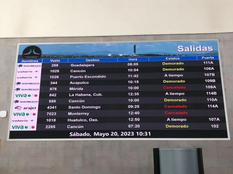 El AIFA cerró sus operaciones a las 5:58 horas, por lo que el servicio estuvo interrumpido por casi cinco horas. Foto Javier Salinas Cesáreo