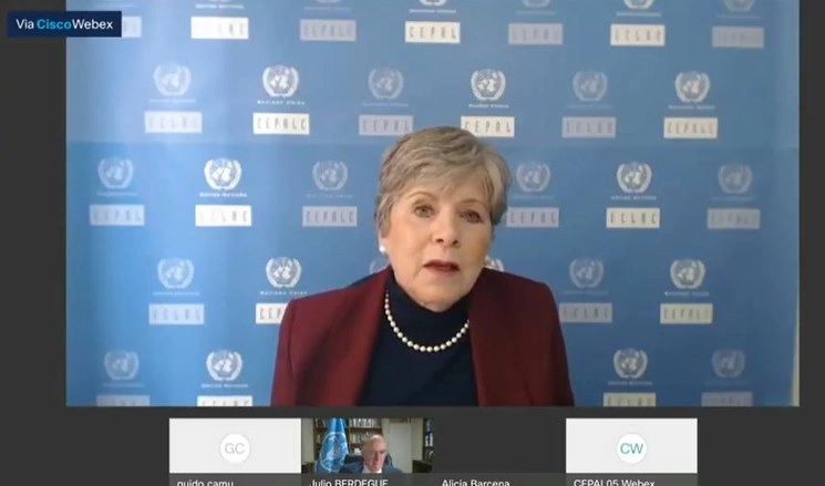 “Hay un aumento en la posibilidad de una crisis alimentaria”, alertó Alicia Bárcena, secretaria ejecutiva de la Cepal. Foto tomada del Twitter de @cepal_onu