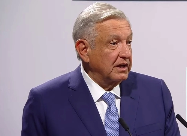 El presidente Andrés Manuel López Obrador durante su informe trimestral. Fotograma tomado del video emitido por el Gobierno de México