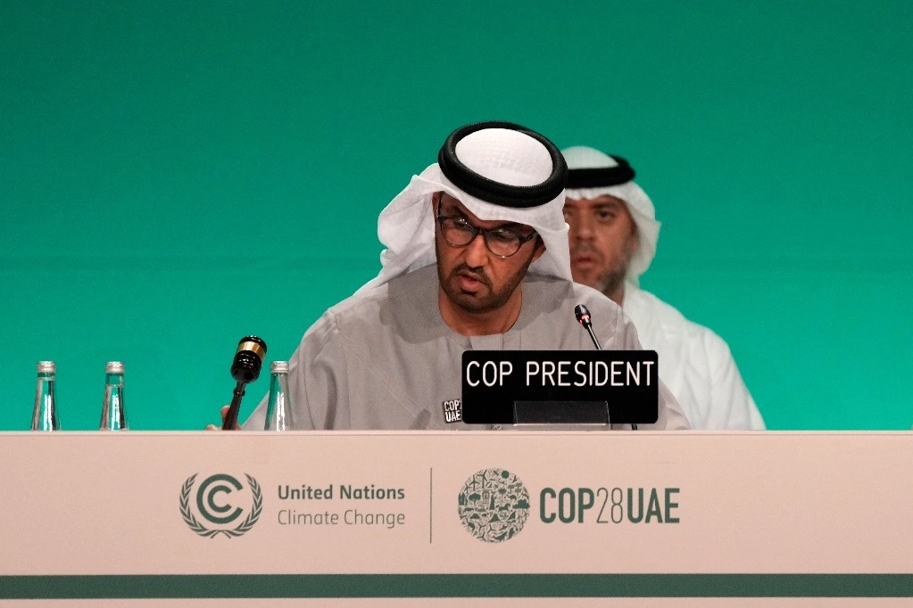 La COP28 realizada en Dubái, EAU, fue presidida por el Sultan Al-Jaber. Foto  Ap 