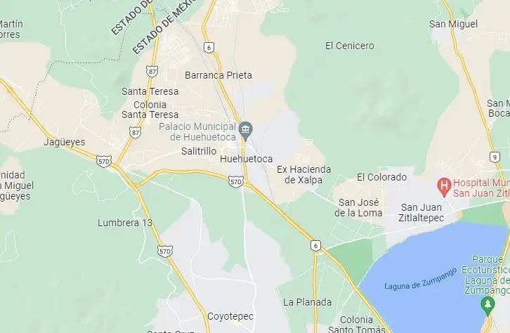 El flamazo se registró en el tianguis localizado en bulevar Huehuetoca-Jorobas, este sábado. Imagen de Google Maps