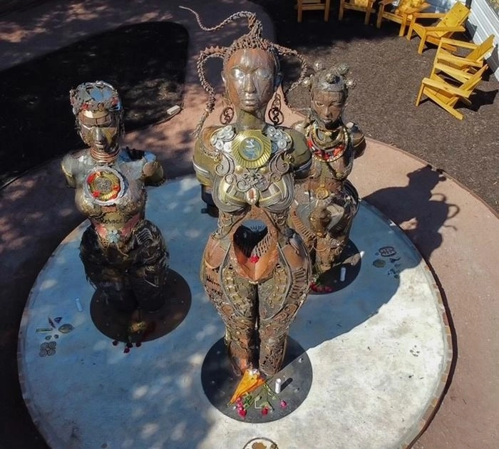 Las esculturas fueron hechas por la artista Michelle Browder. Foto tomada de al.com