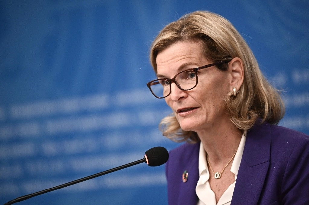 Anualmente se detectan cerca de un centenar de roturas en los 500 cables submarinos existentes a nivel mundial, declaró Doreen Bogdan-Martin, directora general de la Unión Internacional de Telecomunicaciones de la ONU, el 7 de marzo de 2024. Foto Afp 