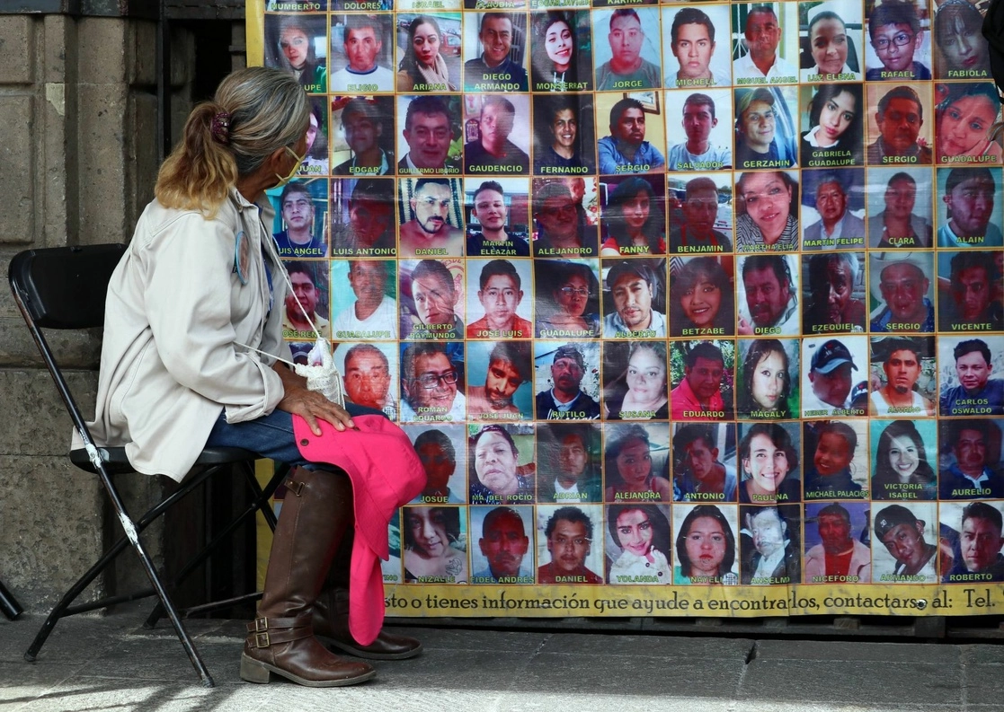 La Brigada Nacional de Búsqueda en el Memorial a las Victimas en Morelos. Foto Cuartoscuro / Archivo