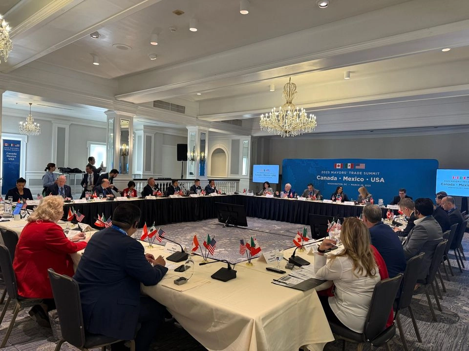 Se realizó la Cumbre de Comercio Trilateral 2025: USA-Canada-Mexico Mayors. Foto tomada de la cuenta de X 
