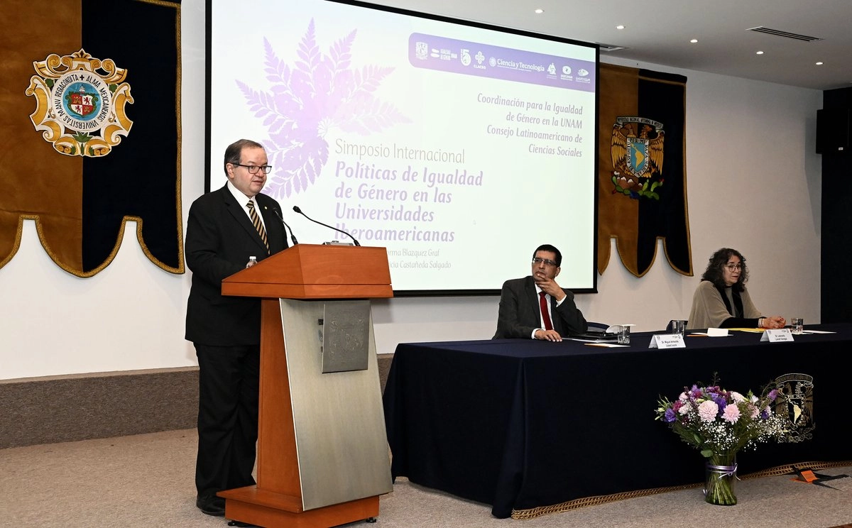 El Rector de la UNAM participó en la sesión inaugural del Simposio Internacional Políticas de Igualdad de Género en las Universidades Iberoamericanas, organizado por la UNAM y el Consejo Latinoamericano de Ciencias Sociales. 
