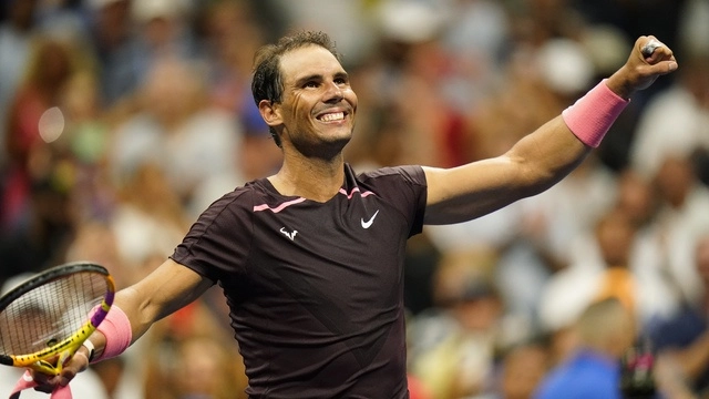 El tenista español, Rafael Nadal tras vencer a 	
Rinky Hijikata. Foto Ap 