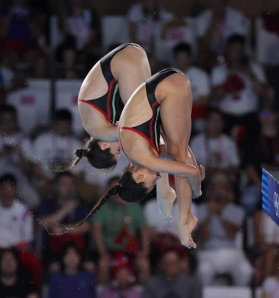 Alejandra Orozco y Gabriela Agúndez no alcanzaron medalla. Foto: Conade