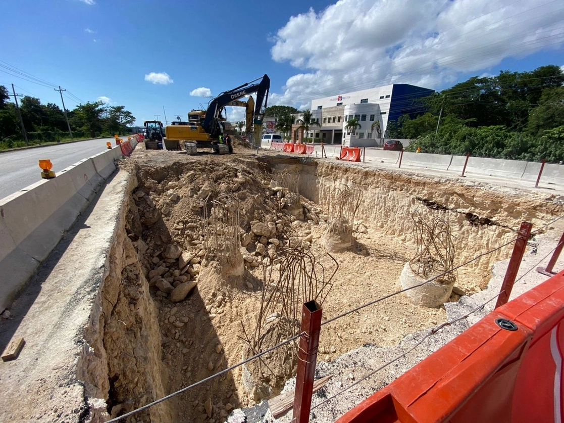 Obras del Tren Maya en Playa del Carmen, Quintana Roo, el 20 de enero de 2022. Foto Cuartoscuro 