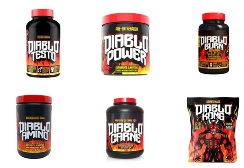 La Cofepris emitió una alerta sanitaria sobre la comercialización irregular de los productos “Diablo Testo”, “Diablo Burn 24/7”, “Diablo Carne”, “Diablo Amino”, “Diablo Kong” y “Diablo Power”, los cuales se hacen pasar por suplementos alimenticios. Imagen tomada del sitio de https://www.gob.mx/cofepris