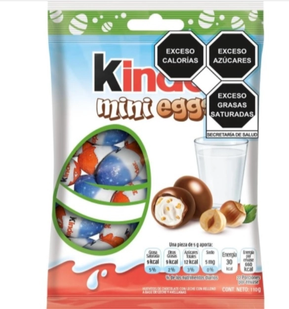 Producto "Kinder mini eggs". Foto difundida en redes sociales 