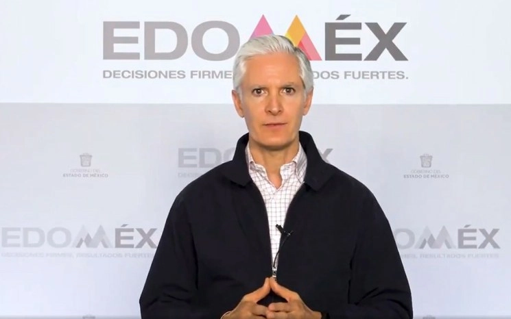 El gobernador mexiquense informó que en la fase 3 endurecerá las medidas para garantizar que menos gente salga a la calle y así evitar que los contagios se salgan de control. Foto tomada del Twitter de @alfredodelmazo