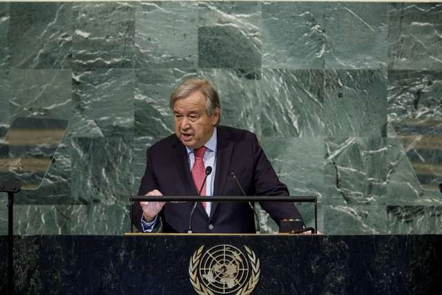 El secretario general de la ONU, Antonio Guterres alertó a los dirigentes del planeta de la "tormenta perfecta" que se cierne sobre el planeta. Foto Afp 
