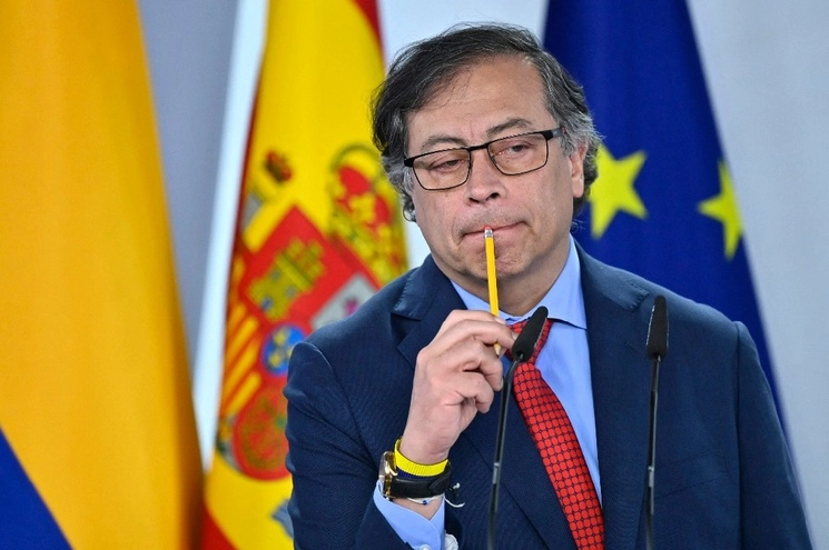 El presidente de Colombia, Gustavo Petro, alertó sobre la masacre que provoca a diario el negocio del tráfico de drogas, el 4 de mayo de 2023. Foto Afp 