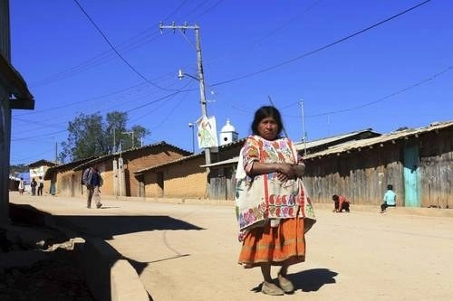 Aspecto de Cochoapa, en la Montaña de Guerrero, la zona más pobre de México. Foto Jesús Villaseca / Archivo