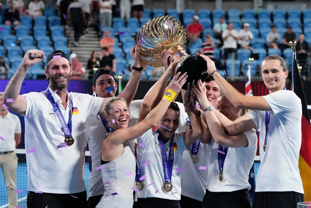 De la mano de Alexander Zverev, Alemania se proclamó campeona de la United Cup. Foto Ap  
