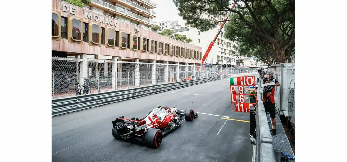 EL italiano Antonio Giovinazzi obtuvo su primer punto este 2021 en el Gran Premio de Mónaco. Foto Cortesía Alfa Romeo