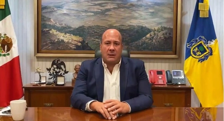 El gobernador de Jalisco, Enrique Alfaro, en una imagen difundida en sus redes sociales. 