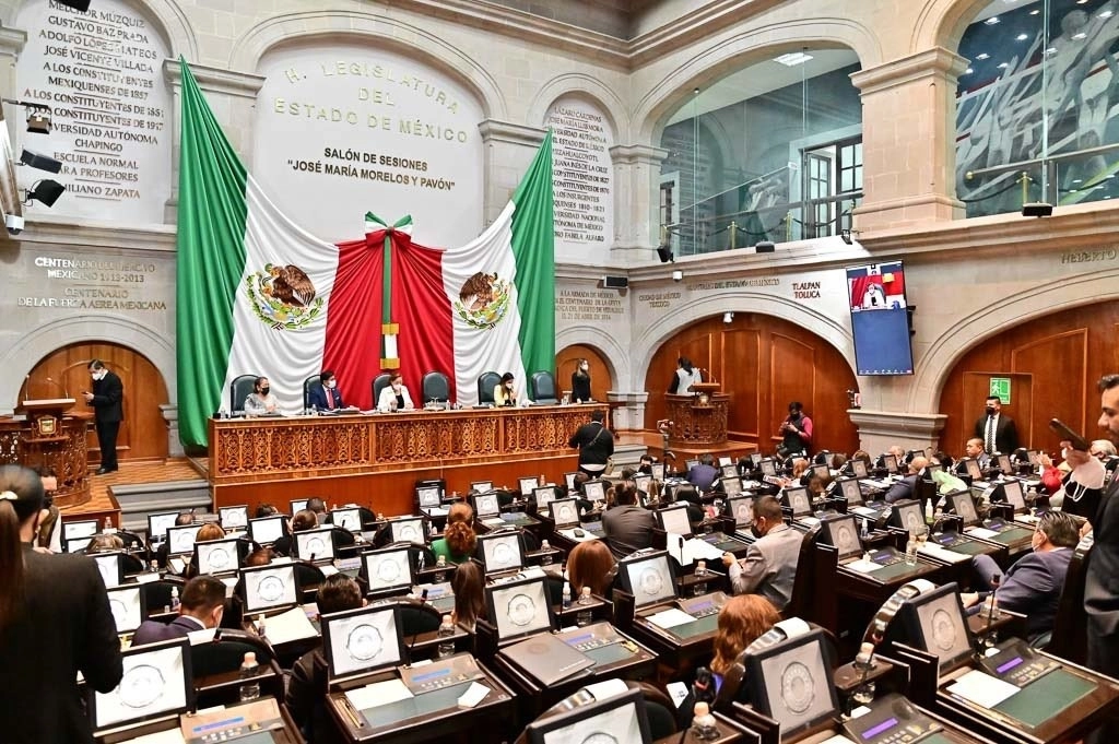 El Congreso mexiquense en imagen de archivo. Foto Twitter  @Legismex