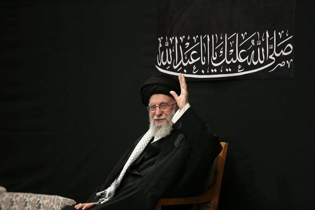 Alí Jamenei, el líder supremo iraní, durante la ceremonia de duelo en la víspera de Ashura, el 5 de julio de 2025.