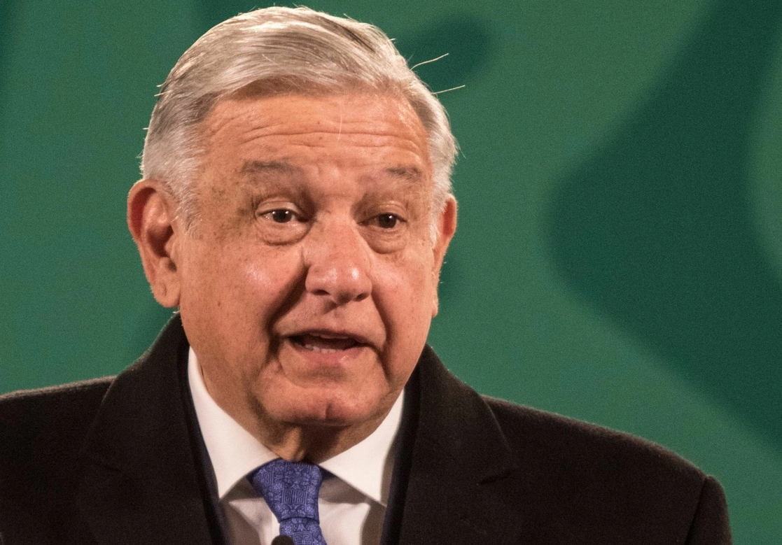 El presidente Andrés Manuel López Obrador durante conferencia de prensa este 11 de enero de 2021. Foto Cuartoscuro