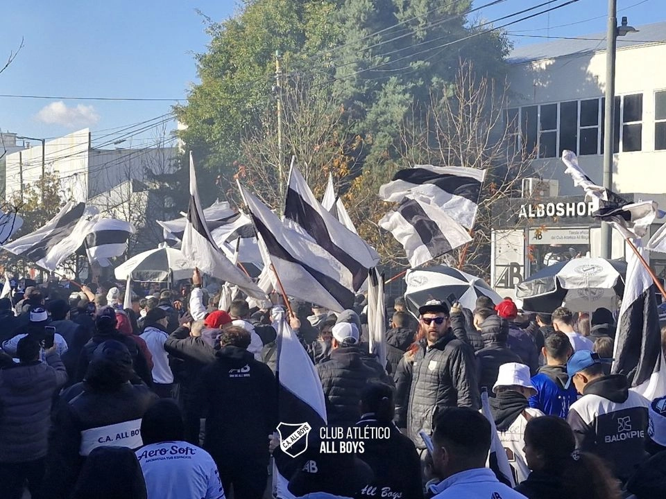 Aficionados del Club Atlético All Boys en imagen de archivo. Foto tomada de la cuenta de X