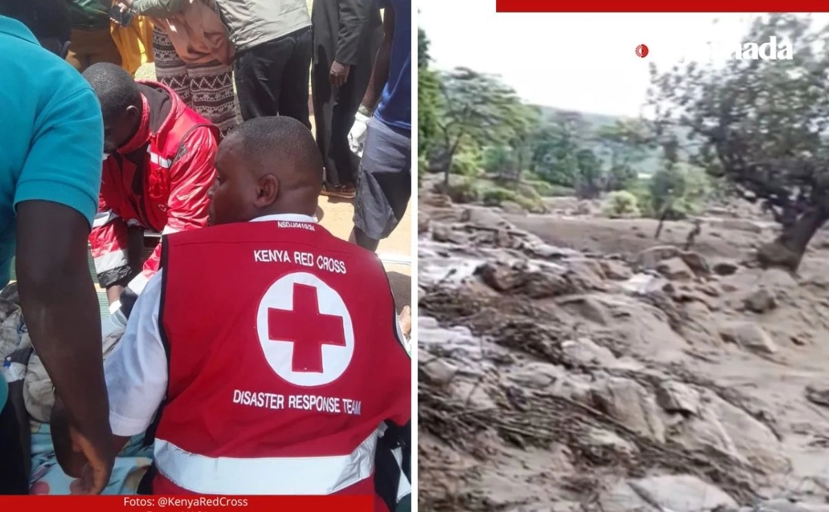 La Cruz Roja difundió imágenes aéreas de la región en las que se aprecian importantes corrimientos de tierras e indicó que está coordinando las labores de rescate con el gobierno.