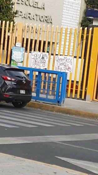 Fachada de la ENP 8 de la UNAM que este viernes fue cerrada. Foto @Ozzgirlrodea