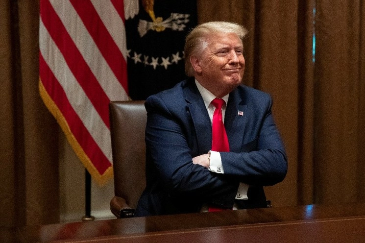 Donald Trump se negó a cambiar el nombre de las bases militares que recuerdan a generales esclavistas. Foto Afp