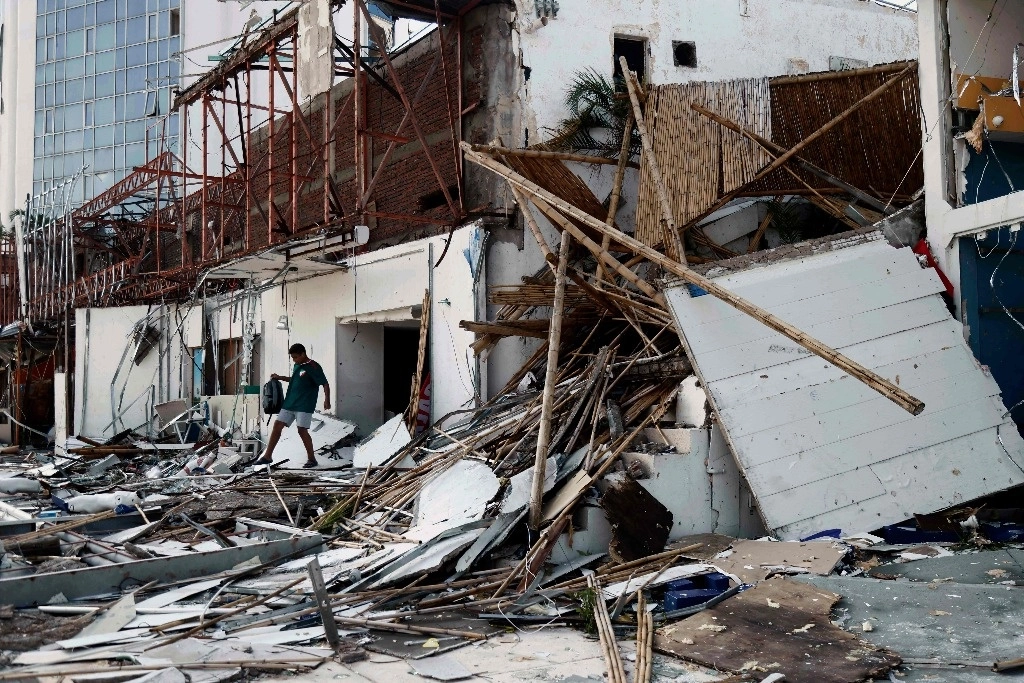 Daños causados por el huracán ‘Otis’ en Acapulco, Guerrero. Foto Afp 