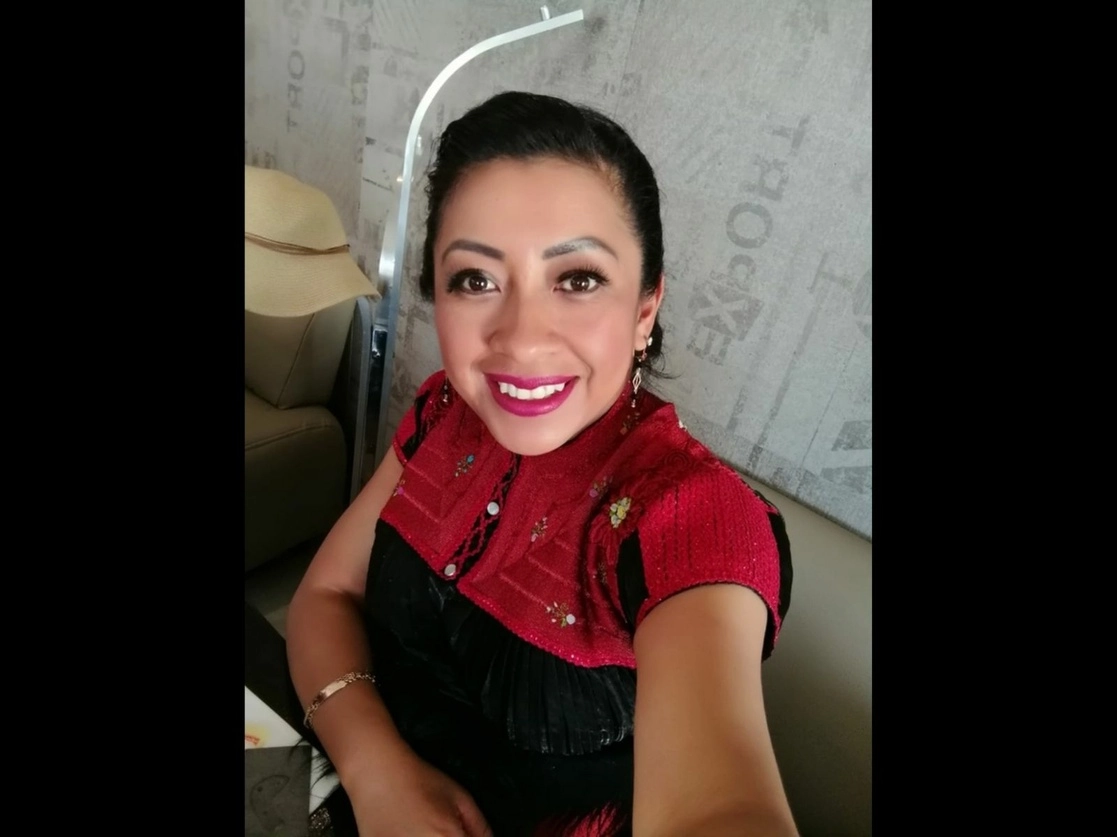 La indígena tzotzil, Patricia Díaz López, candidata del Partido del Trabajo (PT) a la alcaldía de Chamula. Foto La Jornada