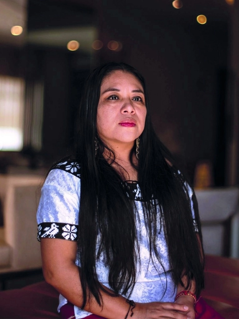 Mikeas Sánchez informó en sus redes sociales que fue amenazada por un sujeto la mañana del jueves 7 de noviembre en el municipio de Chapultenango, Chiapas. Foto Tomada de https://www.facebook.com/mikeas.sanchez.5 / Archivo