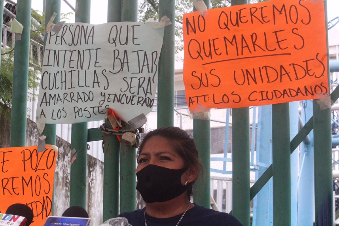Maribel Esteban Joaquín durante la conferencia de este 21 de diciembre de 2021. Foto Rubicela Morelos Cruz 