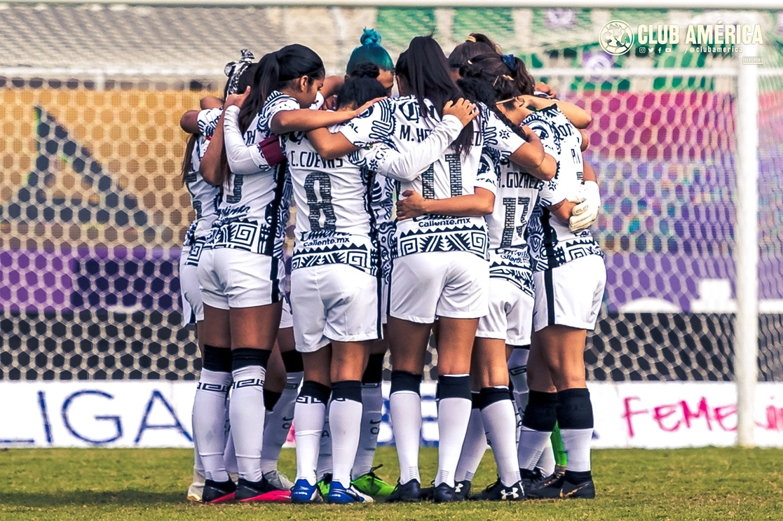 El club América dio su respaldo a las jugadoras Jana Gutiérrez y Selene Valera, quienes han sido amenazadas y acosadas en redes sociales. Foto tomada del Twitter @AmericaFemenil