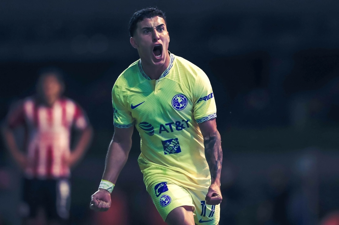 América venció 2-1 a Chivas en el estadio Azteca. Foto tomada de la cuenta de Twitter @ClubAmerica