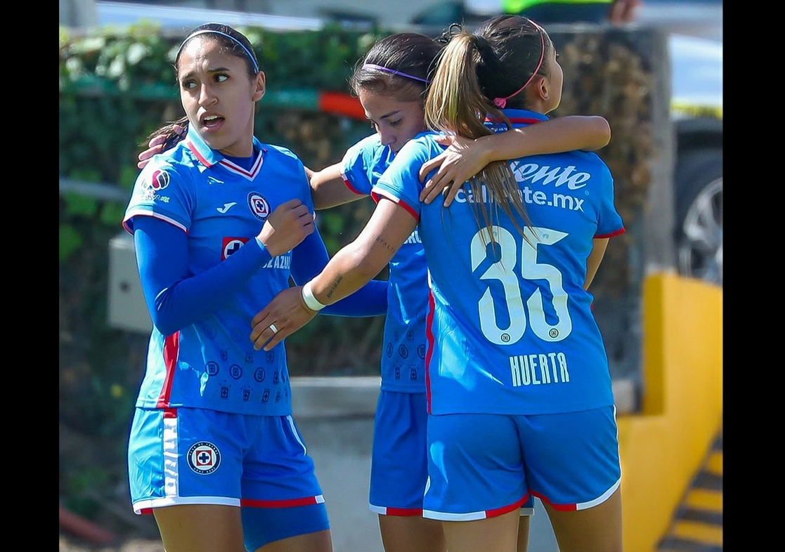 La Máquina celeste del Cruz Azul inició su participación en el C23 con un empate contra las Águilas del América. Foto Tomada del Twitter @AzulFemenil