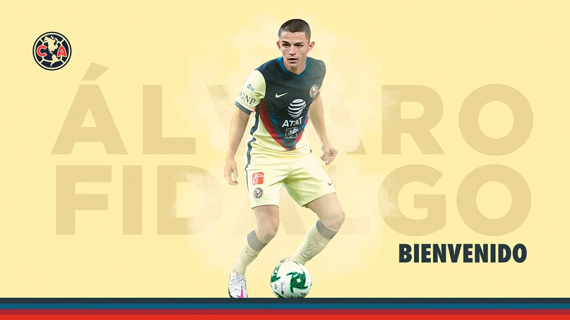 En redes sociales, el Club América dio la bienvenida al español Álvaro Fidalgo. Foto tomada de Twitter @ClubAmerica