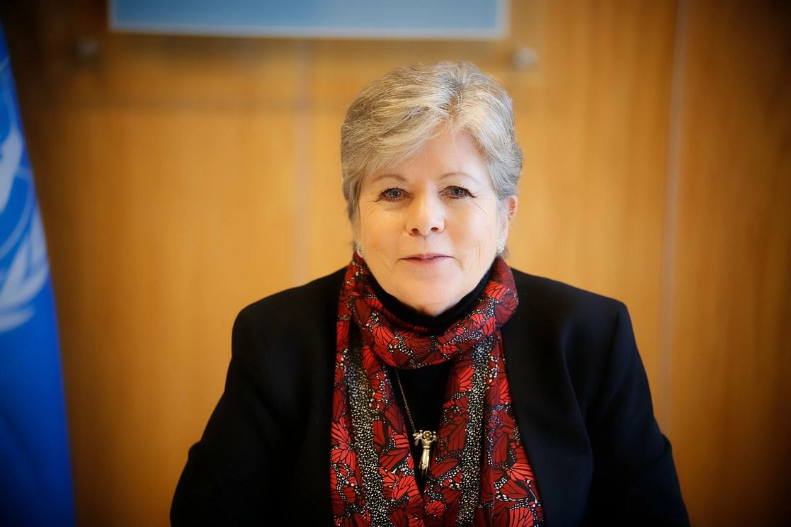 Alicia Bárcena, secretaria ejecutiva de la Comisión Económica para América Latina y el Caribe, el 15 de julio de 2021. Foto tomada del Twitter de @cepal_onu