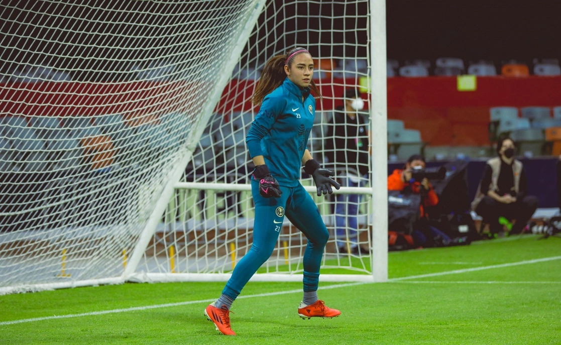 Maya Tierrablanca, portera del América. Foto @AmericaFemenil