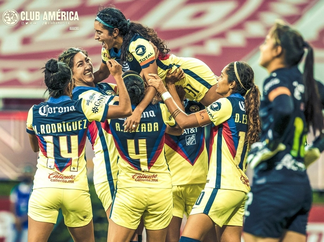 Con el 2-2 logrado ayer en su visita al vacío estadio Akron y el 1-0 del duelo de ida, las Águilas clasificaron con global de 3-2. Foto tomada del Twitter de @ClubAmerica