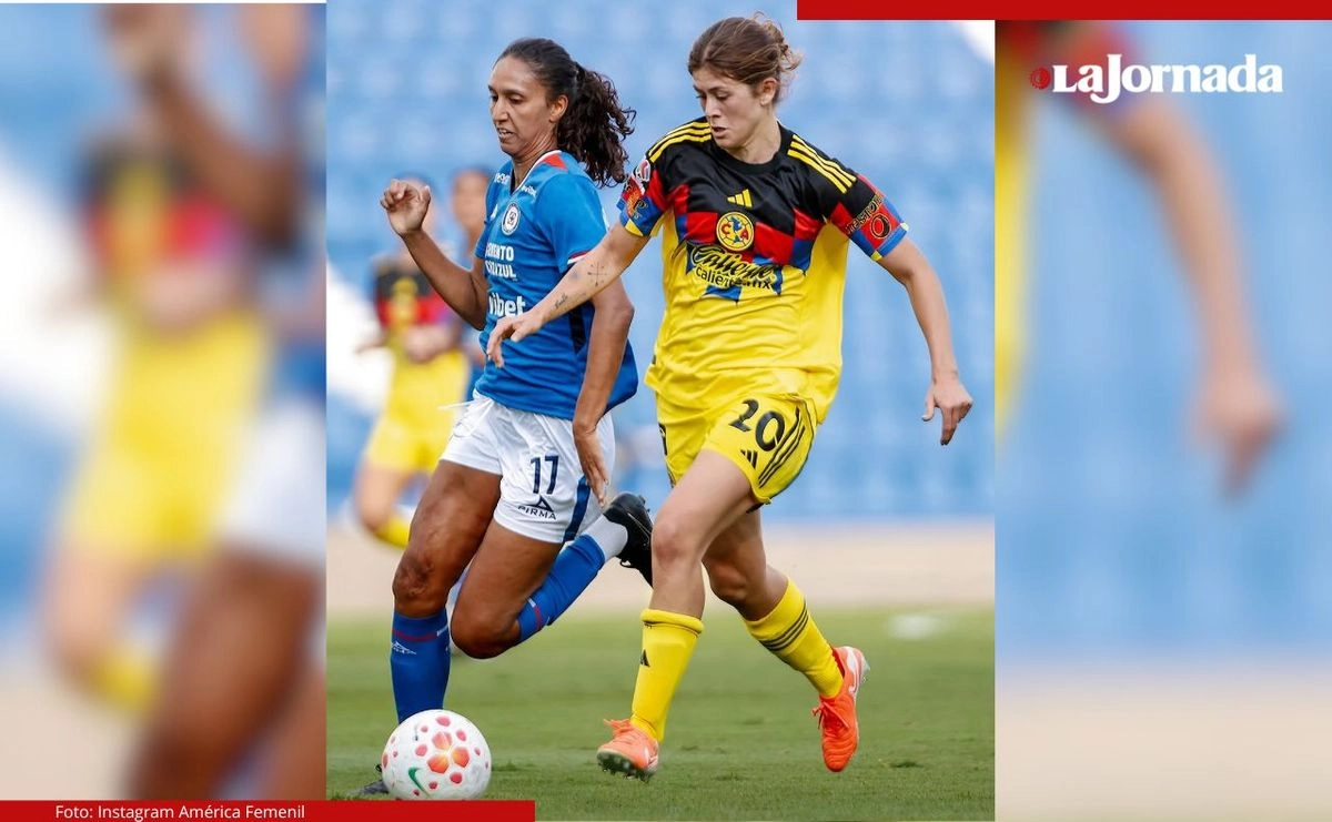 Con la ventaja en la bolsa, el América siguió presionando a su rival en busca de aumentar su cuota goleadora; sin embargo, no lograron hacerlo antes de irse al descanso. Foto 

 