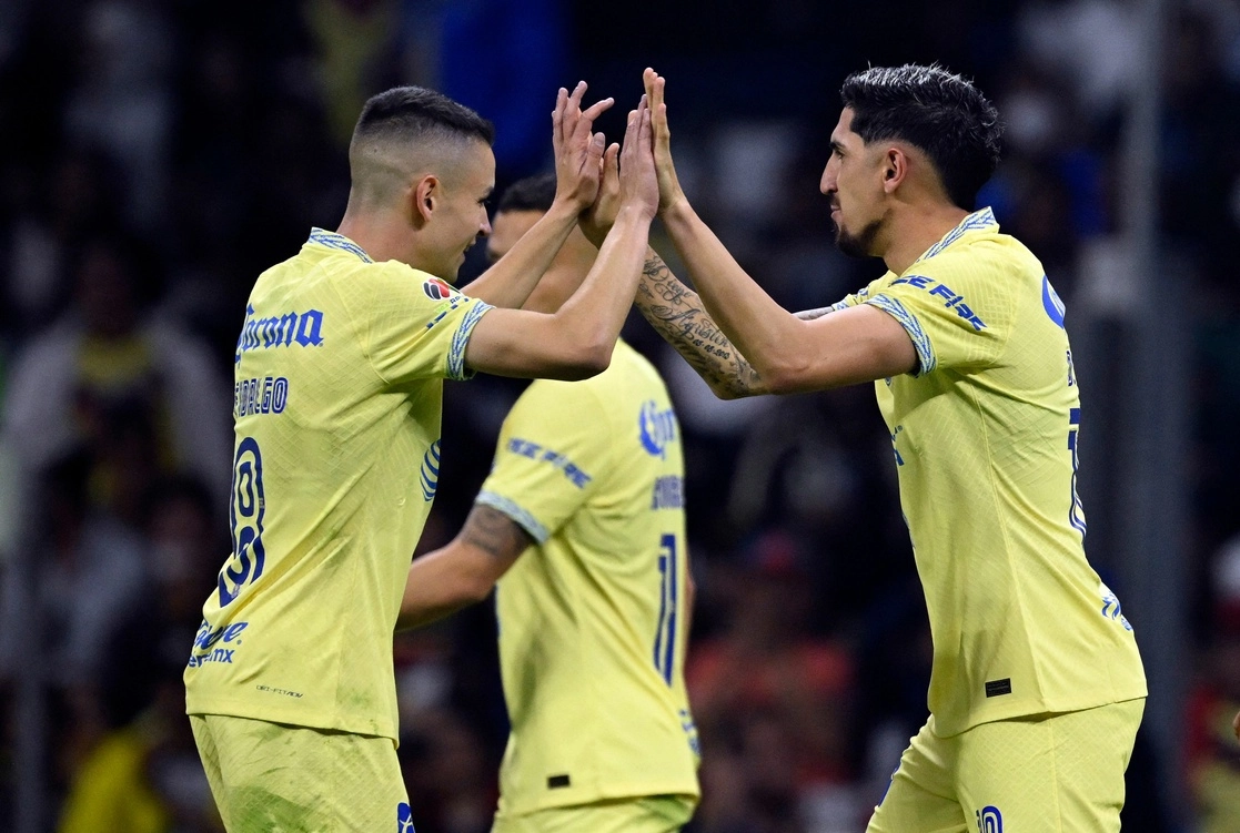 América venció 2-1 a Xolos en el Estadio Azteca. Foto Afp