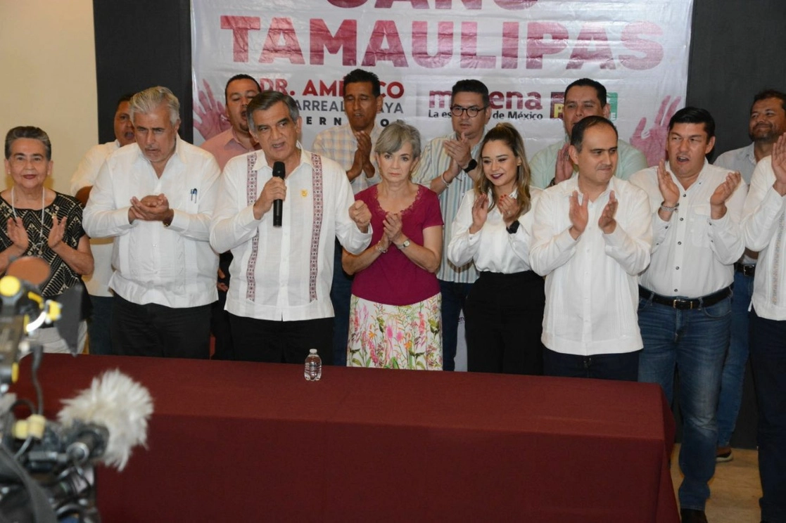 El candidato morenista a la gubernatura por Tamaulipas, Américo Villarreal, se declaró ganador de la elección a la gubernatura de Tamaulipas. Foto La Jornada