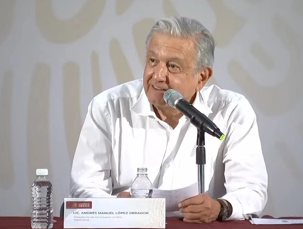 El presidente Andrés Manuel López Obrador durante la presentación del Plan de apoyo a Colima. Fotograma tomado del video emitido por el Gobierno de México 
