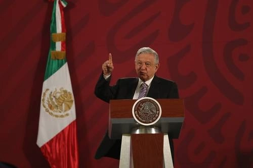 Debido a la emergencia por la pandemia, el Presidente realizó una inusual conferencia sabatina.Foto Yazmín Ortega Cortés