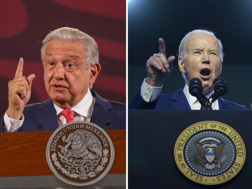 Aunque el informe del Departamento de Estado sobre los derechos humanos en México fue objeto de duras críticas del presidente López Obrador la semana pasada, no fue un tema de la plática con su homólogo estadunidense, Joe Biden, porque “no es trascendente, no es serio”. Foto Cuartoscuro / Ap 

