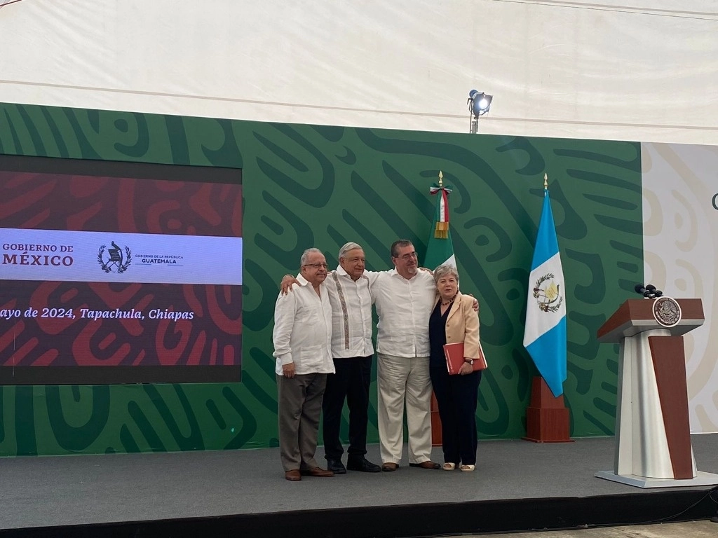 Trabajar por una frontera que una y no que separe, será uno de los ejes centrales en la reunión bilateral entre los presidentes de México y Guatemala, Andrés Manuel López Obrador y Bernardo Arévalo, hoy en Tapachula, Chiapas. Foto Emir Olivares Alonso

