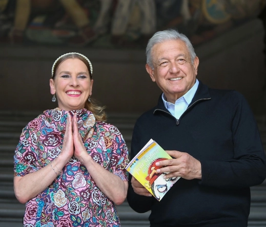 El presidente AMLO envió una afectuosa felicitación de cumpleaños a su esposa Beatriz Gutiérrez Müller. Foto @lopezobrador_
