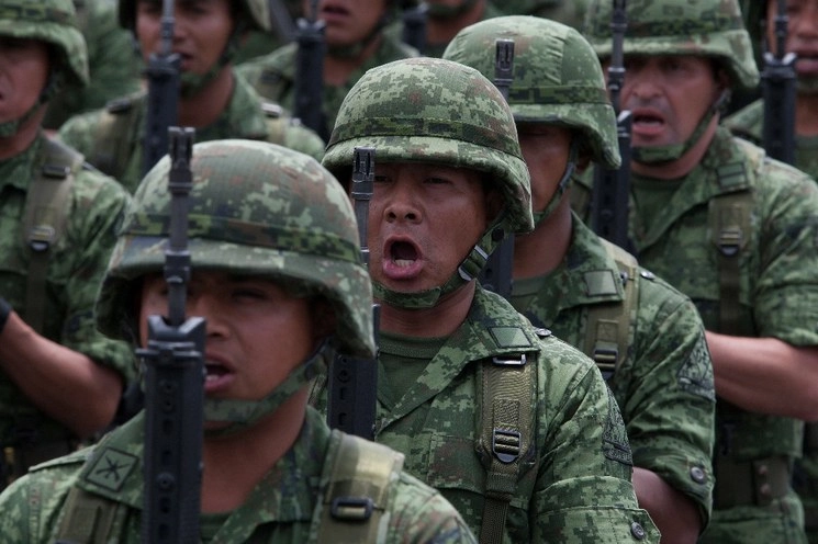 Soldados del Ejército Mexicano. Foto Cristina Rodríguez / archivo 